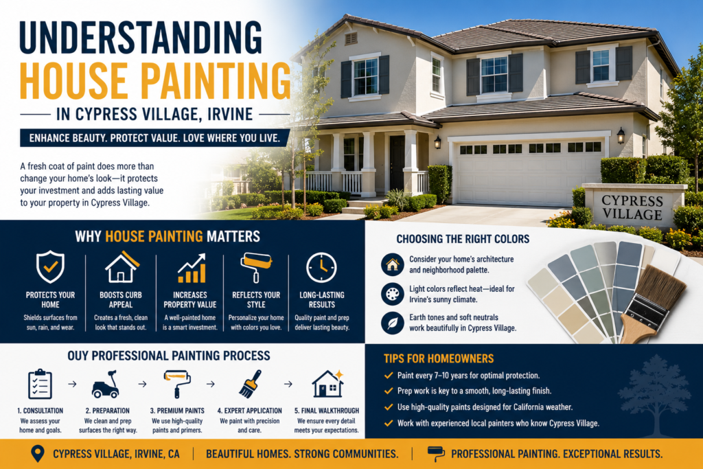 Understanding House Painting in Cypress Village, Irvine